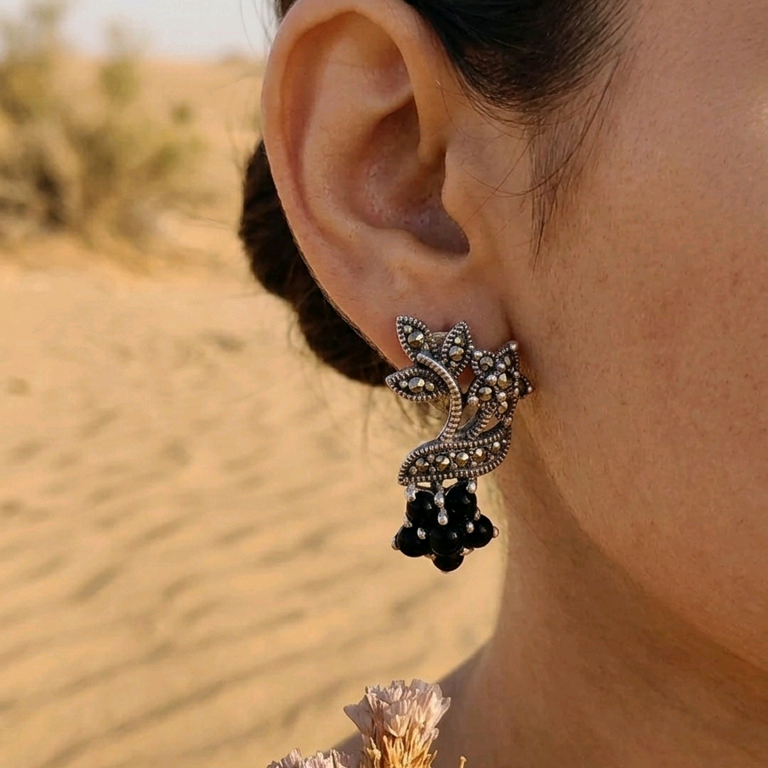 Vintage Marcasite Dangle Earrings